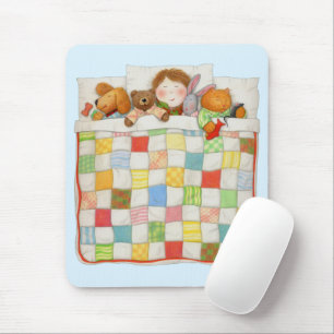 COZY QUILT Mousepad - blau