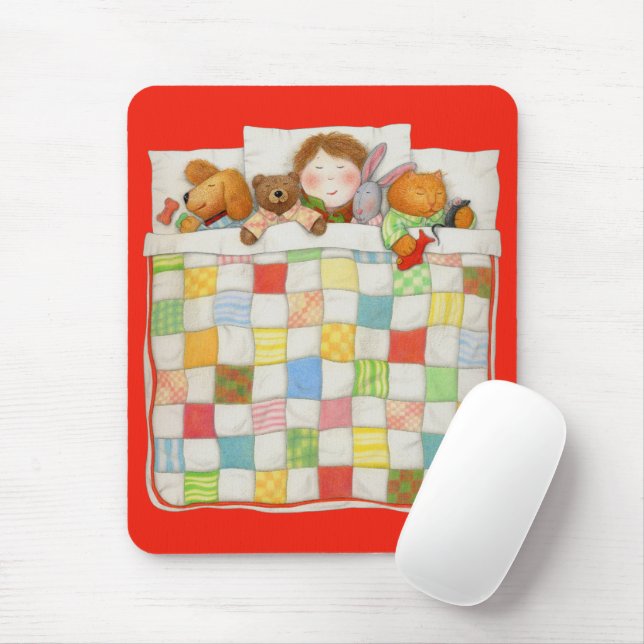 COZY QUILT Mousepad - rot (Mit Mouse)