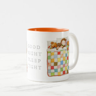 COZY QUILT Orange Zwei-Tonen-Tasse Zweifarbige Tasse