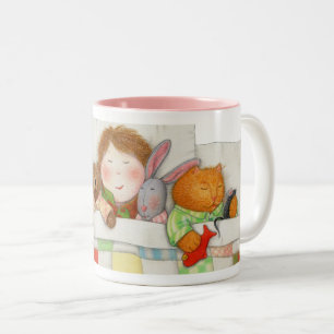 COZY QUILT Pink Zwei-Tonen-Tasse Zweifarbige Tasse