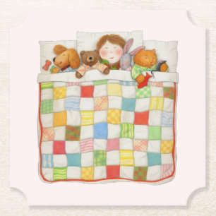 COZY QUILT Ticket Papier Untersetzer - Rosa