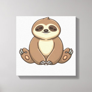 Cozy Sloth Klassik T-Shirt Leinwanddruck