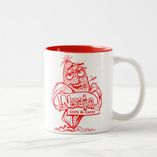 Cozy und blöde festliche rote Kaffee-Tasse Zweifarbige Tasse