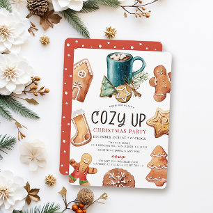 Cozy Up Cookies & Cocoa Weihnachtsfeier Einladung