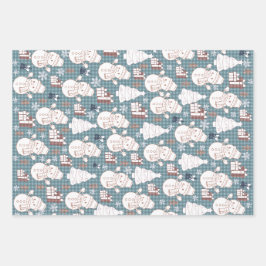 Cozy Whimsical Holiday  Geschenkpapier Set