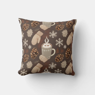 Cozy Winter Pattern-Minimalist Aesthetic Art Kissen