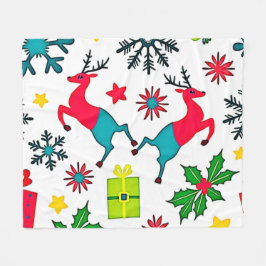 Cozy Winter Wonder Pattern Dream Design Fleecedecke