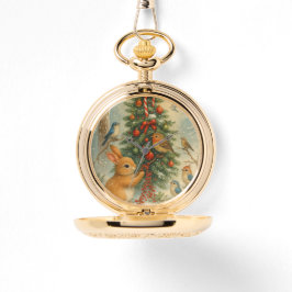 Cozy woodland christmas festive winter cute armbanduhr