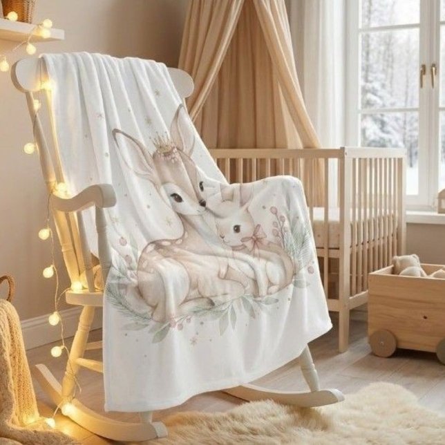 Cozy Woodland Winter Fleece Blanket (Von Creator hochgeladen)