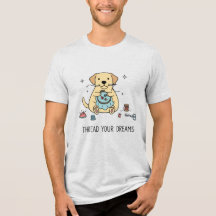 Cozy Yellow Labrador Dog Embroidery Cute Crafting 