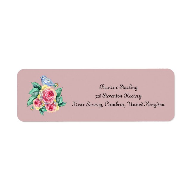 CozyBun Address Label (Vorne)