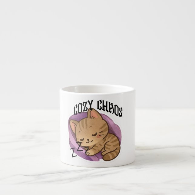 CozyChaos-a perfect cup to charge your day  Espressotasse (Vorderseite)