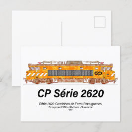 CP Serie 2620 Elektrische Lokomotive. Nez-Casse Lo Postkarte