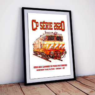 CP Serie 2620 Elektrolokomotive. Nez-Casse Loko Poster