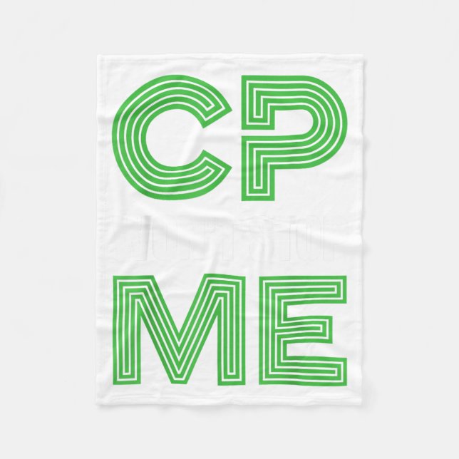 CP Wird Den Kriegerkämpfer Nicht Stoppen Zerebralp Fleecedecke (Vorderseite)