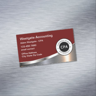 CPA Buchhalter Beruflich Magnetische Visitenkarte