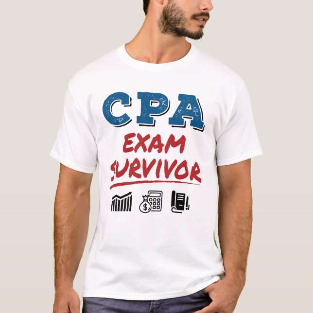 CPA Exam Survivor T-Shirt (Vorderseite)
