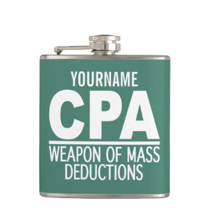 CPA-Farbflasche mit Monogramm Flachmann