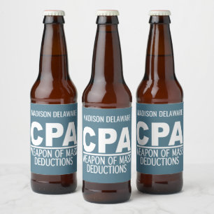 CPA individuelle Name und Farbe Bierflaschenetikett