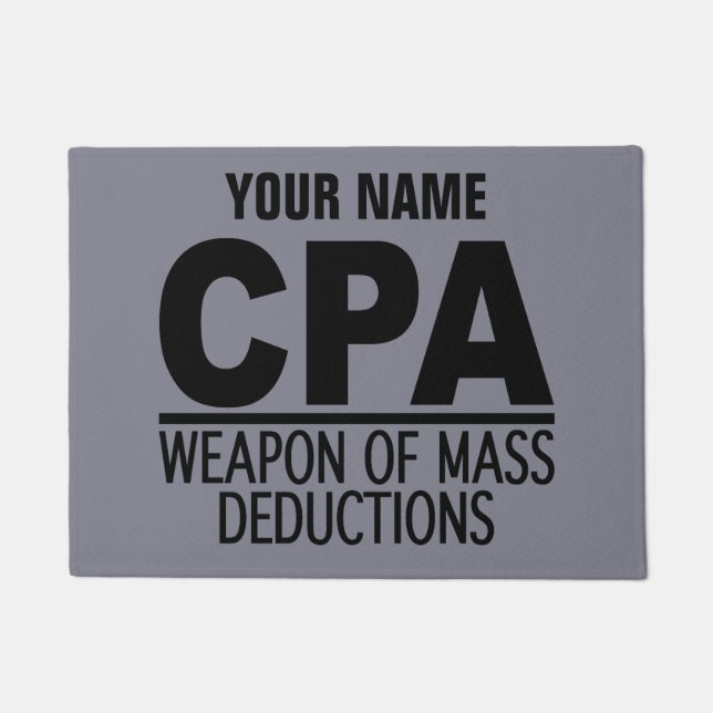 CPA individuelle Name- und Farbtür-Matten Fußmatte (Vorderseite)