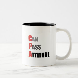 CPA: Kann Haltung führen Zweifarbige Tasse