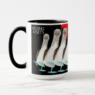 CPA Kicking Assets mit einer Bluefooted Bird-Tasse Tasse