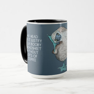 CPA Ma tasse de tête avec Oiseau aux pieds bleus