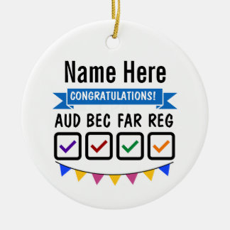CPA Ornament-Personalisiertes Geschenk für CPA-Prü Keramik Ornament