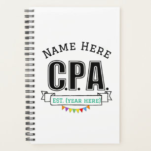 CPA Planner Accountant Cadeau personnalisé