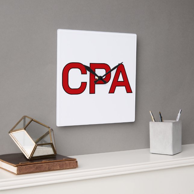 Cpa Quadratische Wanduhr (Büro)