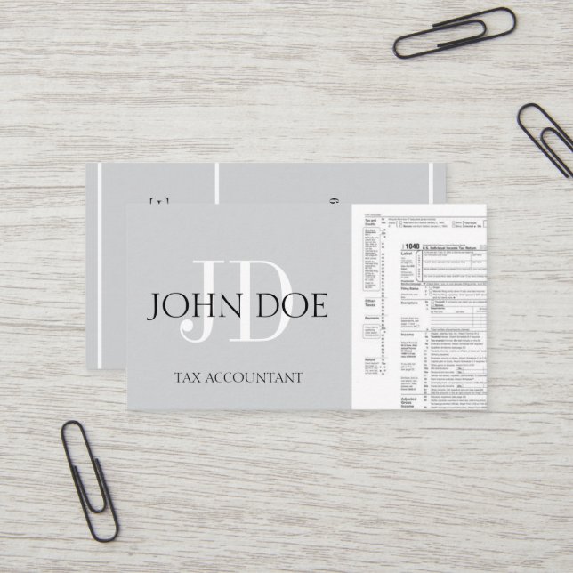 CPA Tax Preparer Accountant 1040; Wählen Sie Ihre  Visitenkarte (Vorderseite/Rückseite Beispiel)