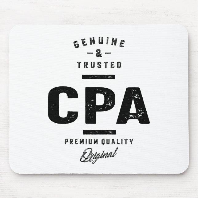 CPA Work Job Title Gift Mousepad (Vorne)