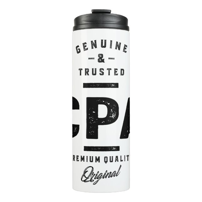 CPA Work Job Title Gift Thermosbecher (Vorderseite)