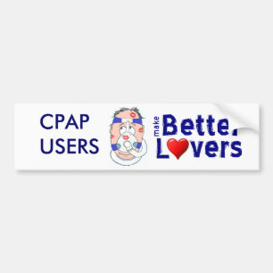 CPAP Benutzer machen bessere Liebhaber Autoaufkleber