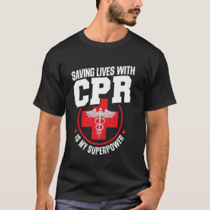 CPR Atembarriere Pocket Maske CPR Maniküre CPR T-Shirt