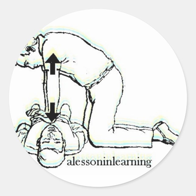 Cpr-Aufkleber Runder Aufkleber (Vorderseite)