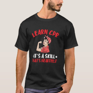 CPR-Ausbilder AED-Ausbilder Herzlicher Skill CPR T-Shirt