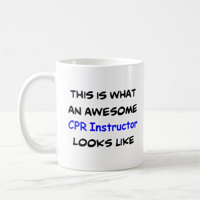 cpr-Lehrer, phantastisch Kaffeetasse (Links)