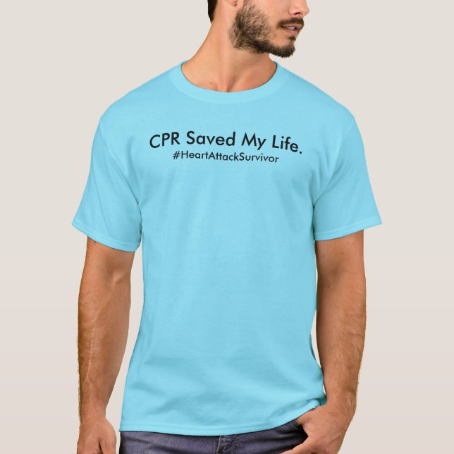CPR rettete meinen Leben-T - Shirt (Mann) (Vorderseite)