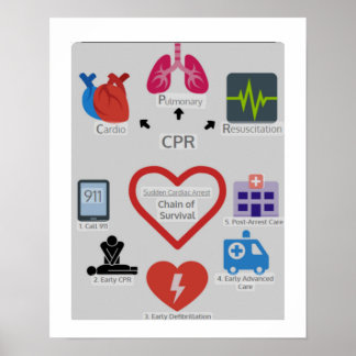CPR-ÜBERLEBENSKETTE POSTER