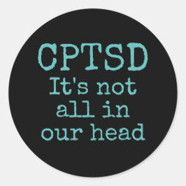 CPTSD-Aufkleber Runder Aufkleber