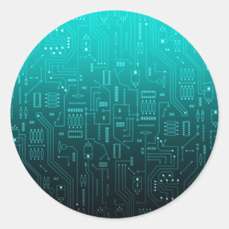 Cpu Runder Aufkleber
