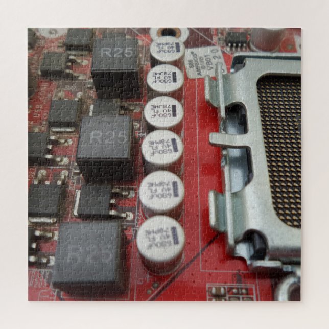 CPU Socket and Circuit Jigsaw Puzzle,676 Stk. (Vertikal)