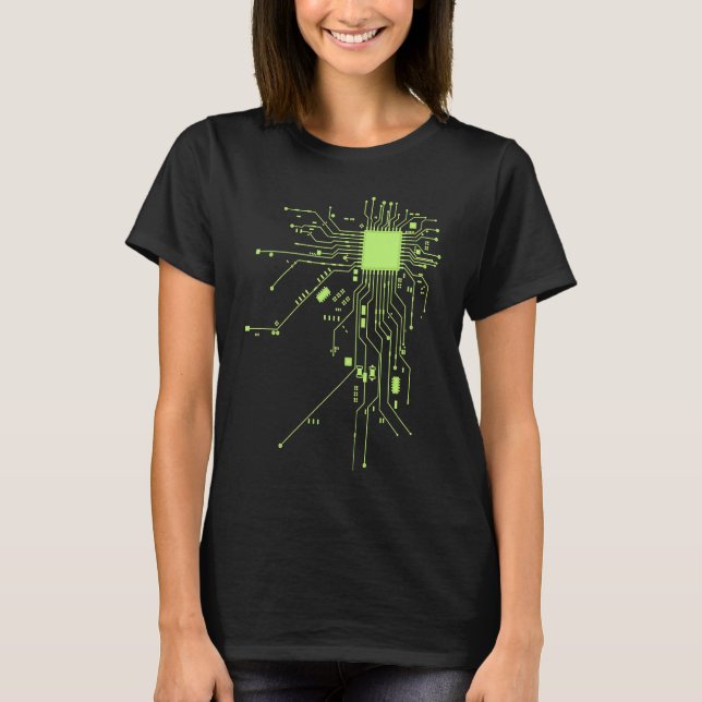 CPU-Technologie-Nerd-Computerchip- Informative Pro T-Shirt (Vorderseite)