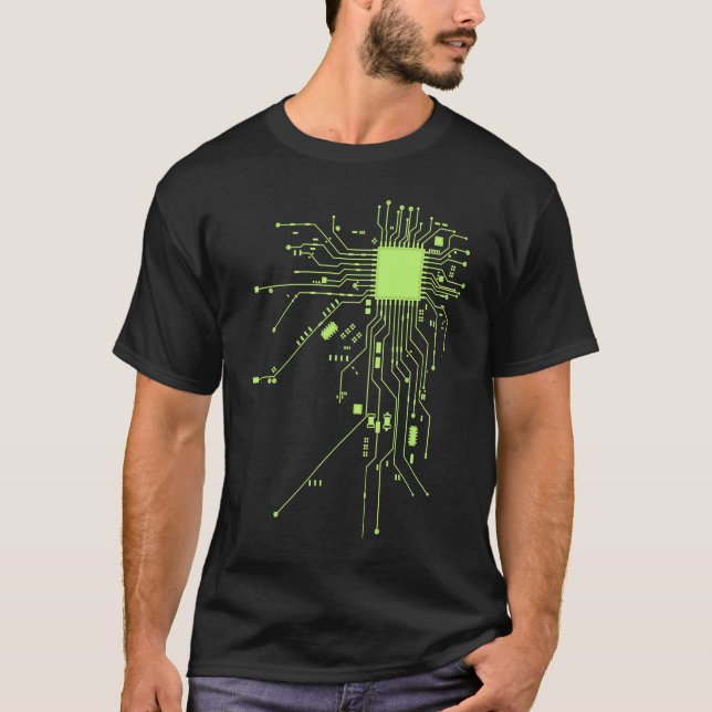 CPU-Technologie-Nerd-Computerchip- Informative Pro T-Shirt (Vorderseite)
