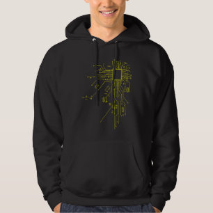 CPU-Technologie-Nerd-Computerchip- Informativer Pr Hoodie