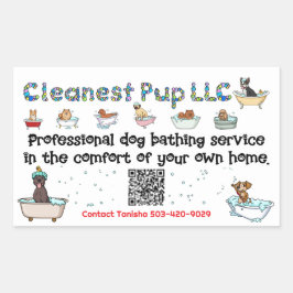 CPup-Aufkleber Rechteckiger Aufkleber