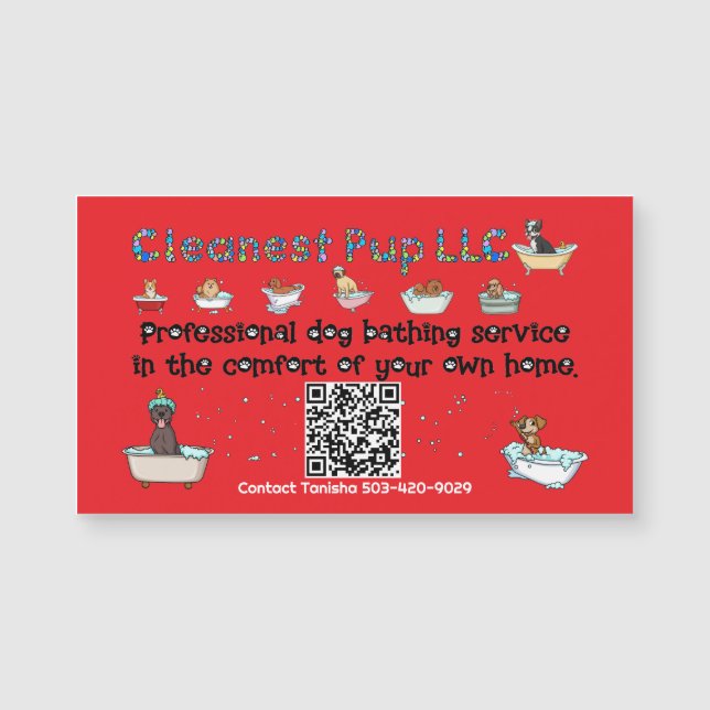 CPup LLC Magnet Business Card (Vorderseite)