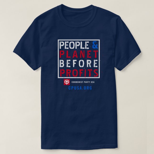 CPUSA BLUE COLLAR T-Shirt (Design vorne)