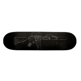 CQBR MK18 Mod 0 schwarzer Skateboard